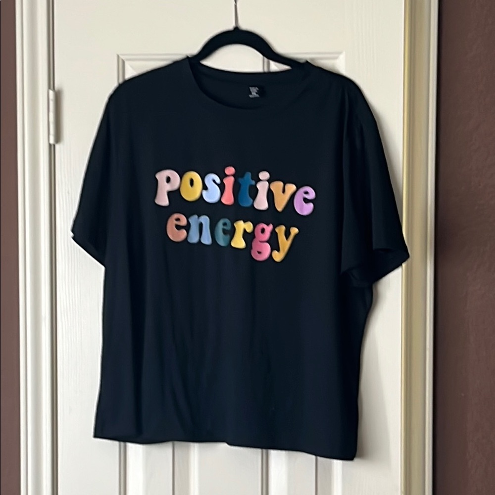 Black Positive Energy Graphic Tee